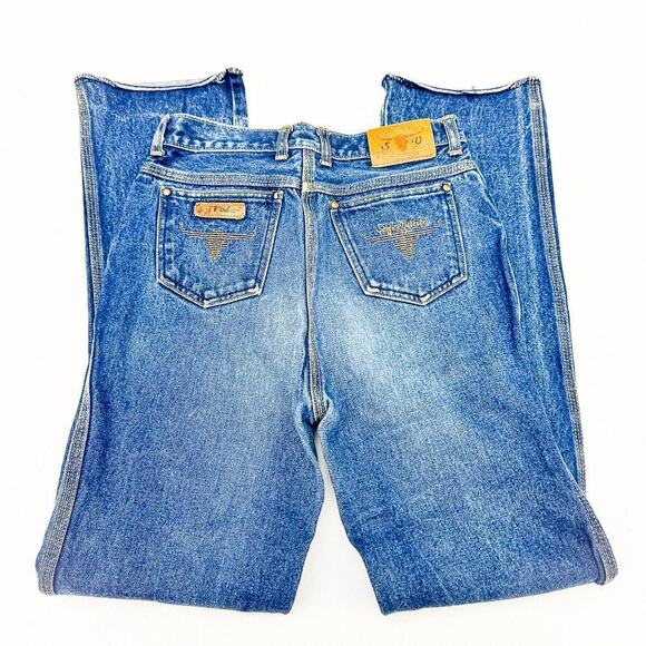 Sergio Valente Boys Prep Bootcut Denim Jeans VINTAGE Size 29 - Picture 5 of 7